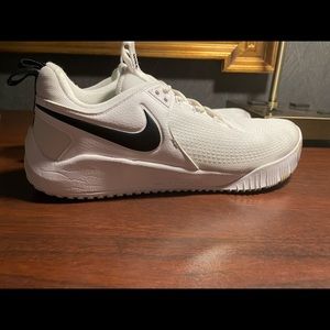 White and black Nike volleyball shoes size 10
